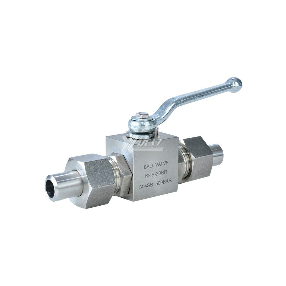 YOULI Hydraulic Pressure PN500 Stainless Steel 304 316 KHB 31.5mpa 50mpa 6000psi High Pressure Union Butt Welded Ball Valve