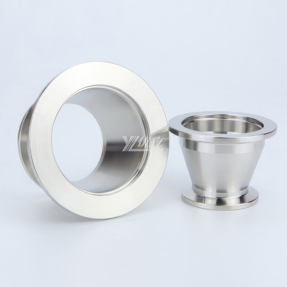YOULI Hygienic Food Grade Sanitary Stainless Steel 304 SS316L  KF25 KF40 KF50 Tri-clamp Pipe Fitting  Vacuum Concentric Reducer