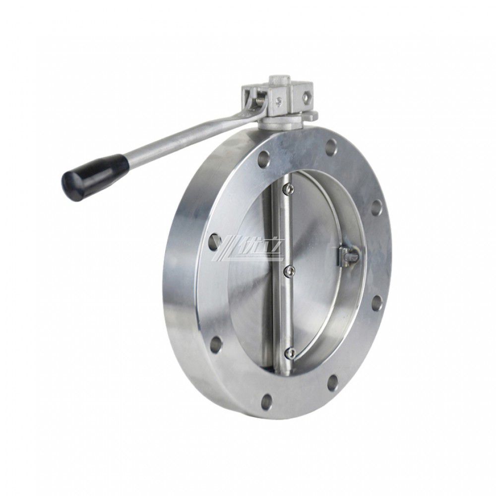 YOULI 304 316 Stainless Steel WCB Manual GI-A Series Type Negative Pressure High Vacuum Butterfly Valve