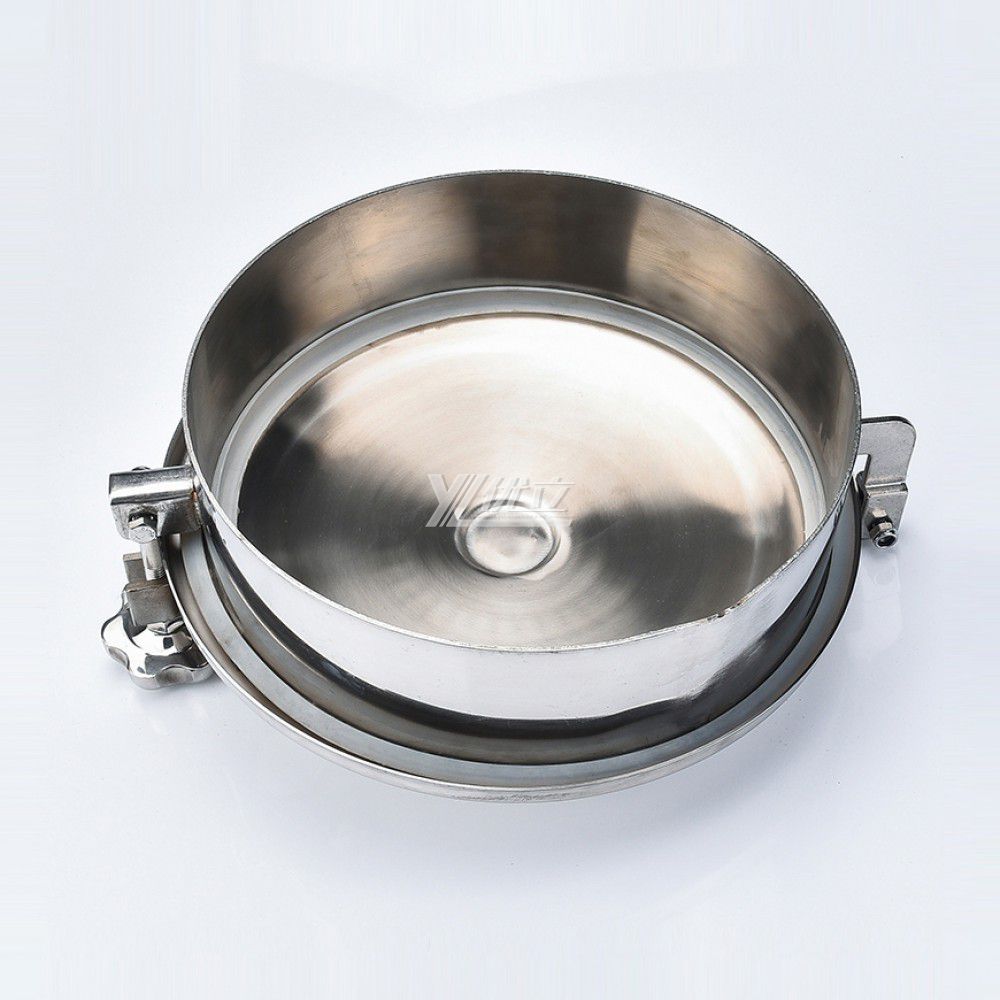YOULI Hygienic Food Grade SS 304 316L Stainless Steel Cover No Pressure Tanks Sanitary Round Outward Manway Manhole