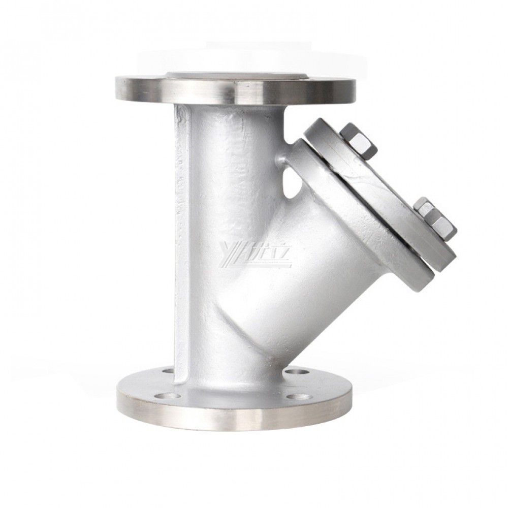 YOULI Stainless Steel Pipeline  304 316 WCB ANSI 150LB JIS 10K PN16 Fluorine Lined F46 PFA Y Type  Flange Strainer  Filter