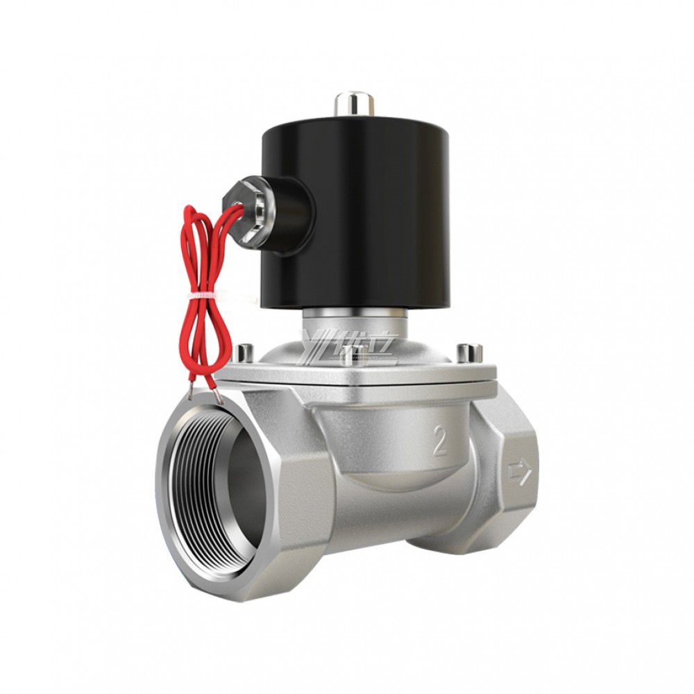 YOULI 2W Stainless Steel 304 316 Two Way Npt Bsp AC220V DC24V Normal Close Water Oil Gas Straight Female Thread Solenoid Valve