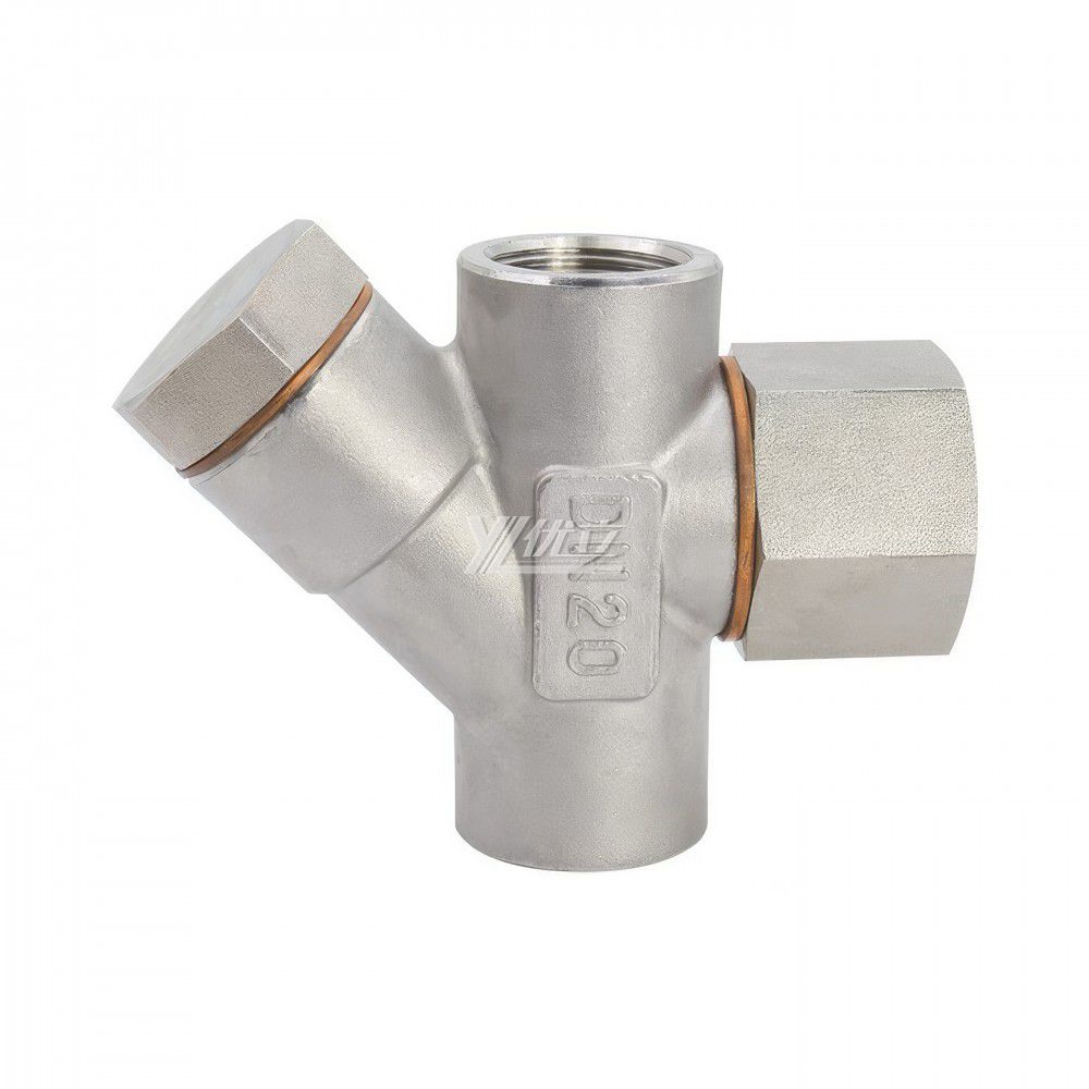 YOULI Durable High Temperature 1.6mpa 304 316  Stainless Steel Y Type Thermal Power Female Threaded Steam Water Trap Valve