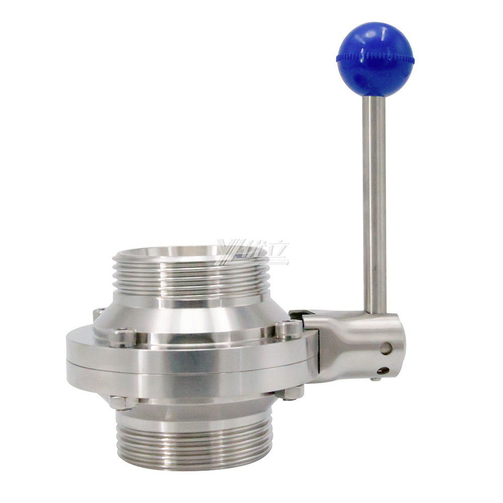 Sanitary Stainless Steel Male Butterfly Male Thread Ball Valve