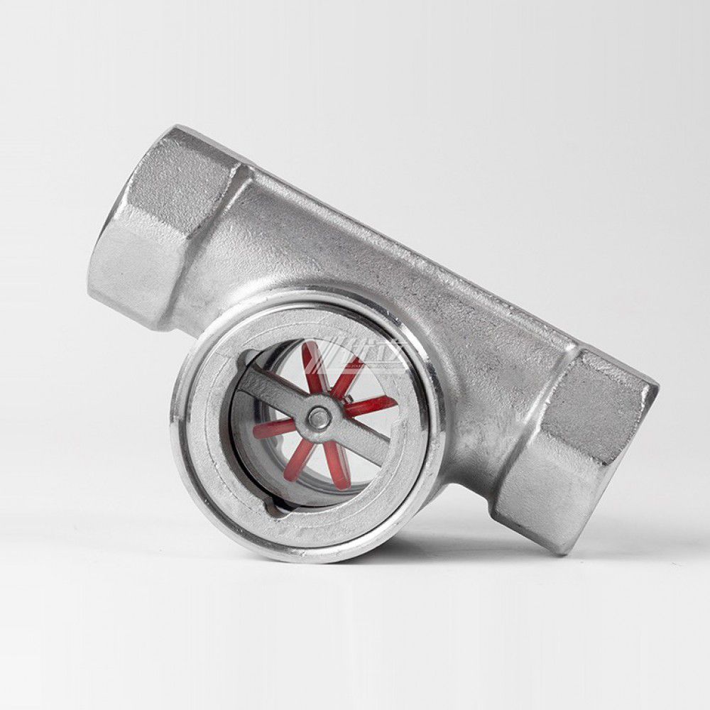 YOULI BSP NPT BSPT Screw Stainless Steel 304 316L Carbon Steel WCB Water Flow Indicator Female Threaded Impeller Sight Glass