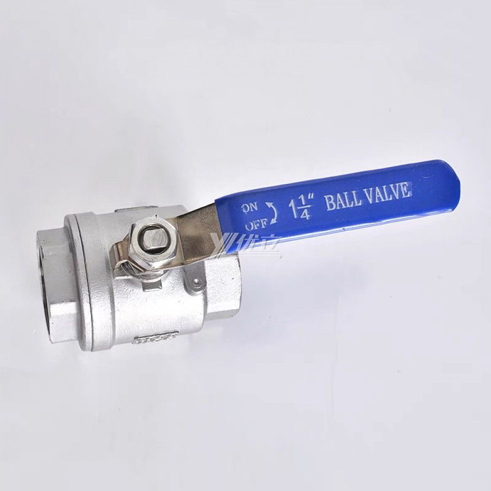 YOULI High Temperature RC NPT BSP 1000wog 1.6mpa 304 316 WCB Stainless Steel With Lock Manual 2PC Threaded Ball Valve