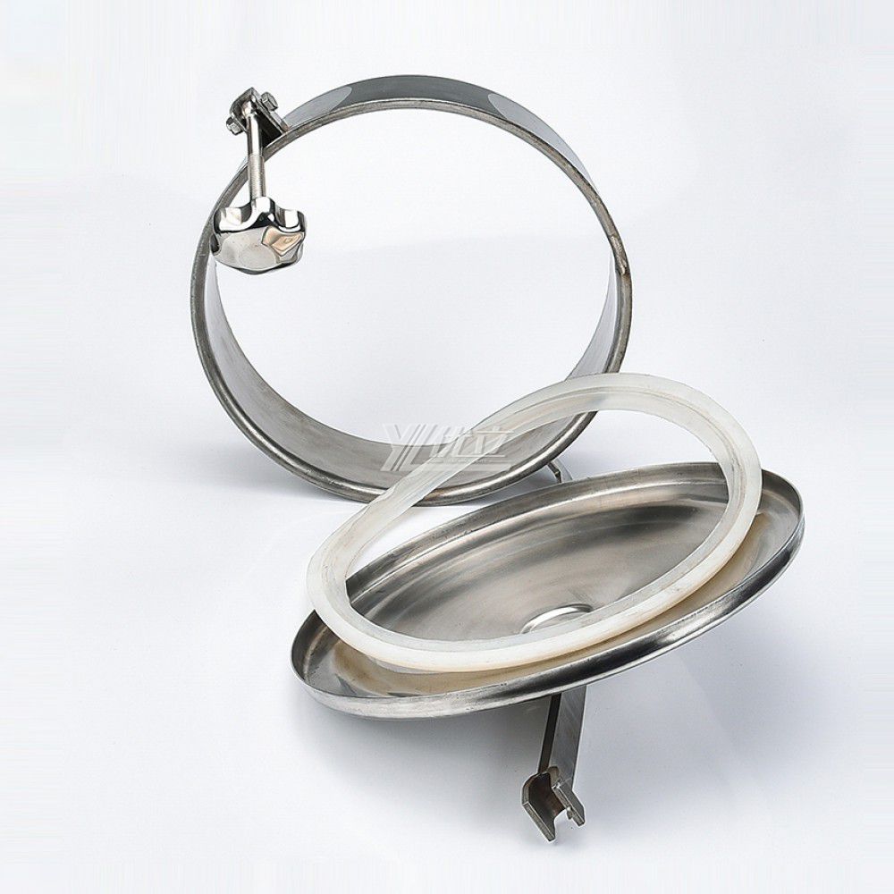YOULI Hygienic Food Grade SS 304 316L Stainless Steel Cover No Pressure Tanks Sanitary Round Outward Manway Manhole