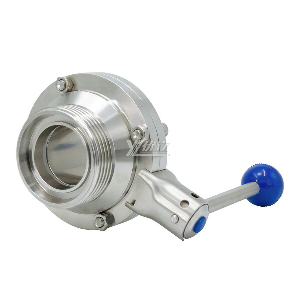 Sanitary Stainless Steel Male Butterfly Male Thread Ball Valve