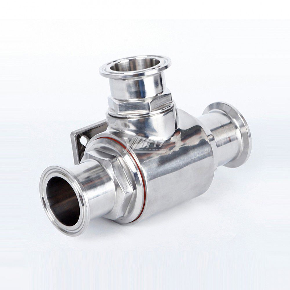YOULI Hygienic Food Grade Sanitary Stainless Steel 304 316 Non Retention Manual 3 Way Tri Clamped Ball Valve