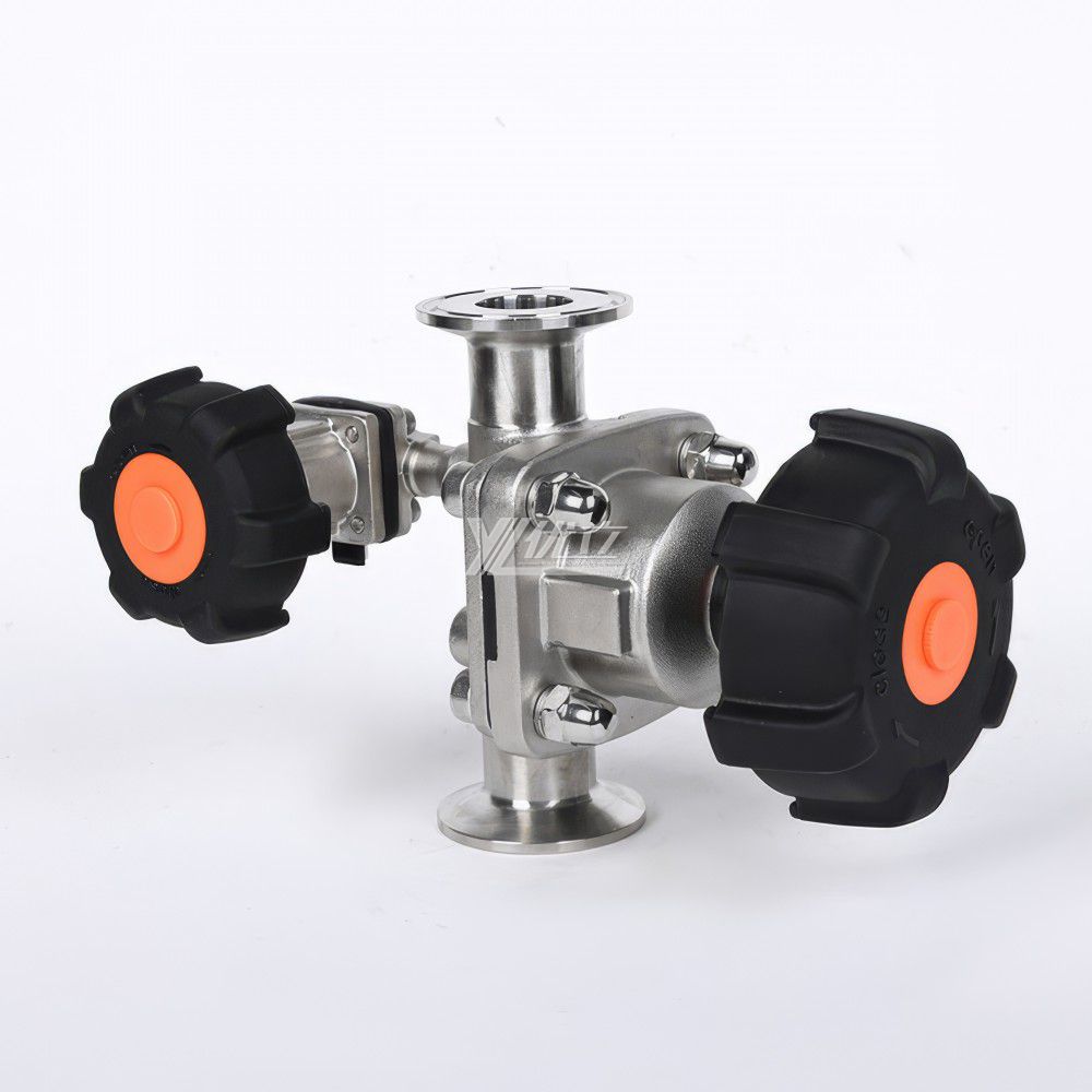 YOULI Hygienic Food Grade Sanitary Stainless Steel Pharmaceutical Biological Dairy Beverages 316L Diaphragm Sample Valve