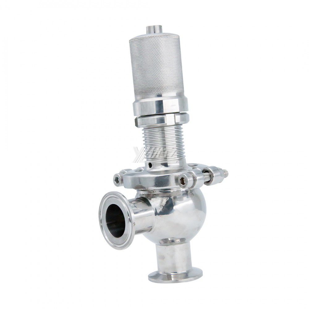 YOULI Best-in-Class A81X-1 Hygienic Food Grade Sanitary Stainless Steel 304 316L Adjustable Tri Clamped Sanitary Safety Valve
