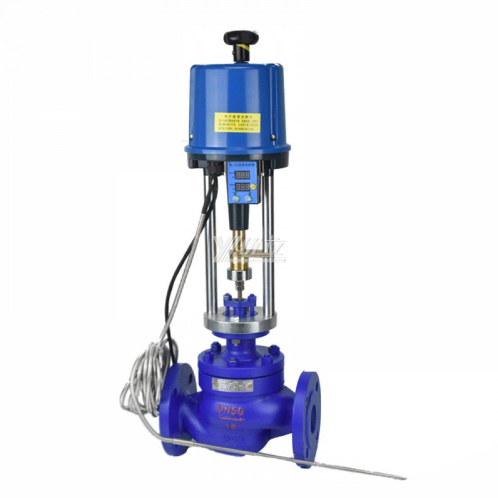 YOULI ZZWPE ANSI 150LB 304 316 Stainless Steel 1.6mpa WCB  Self Standing AC220V Electric Temperature Regulating Control Valve