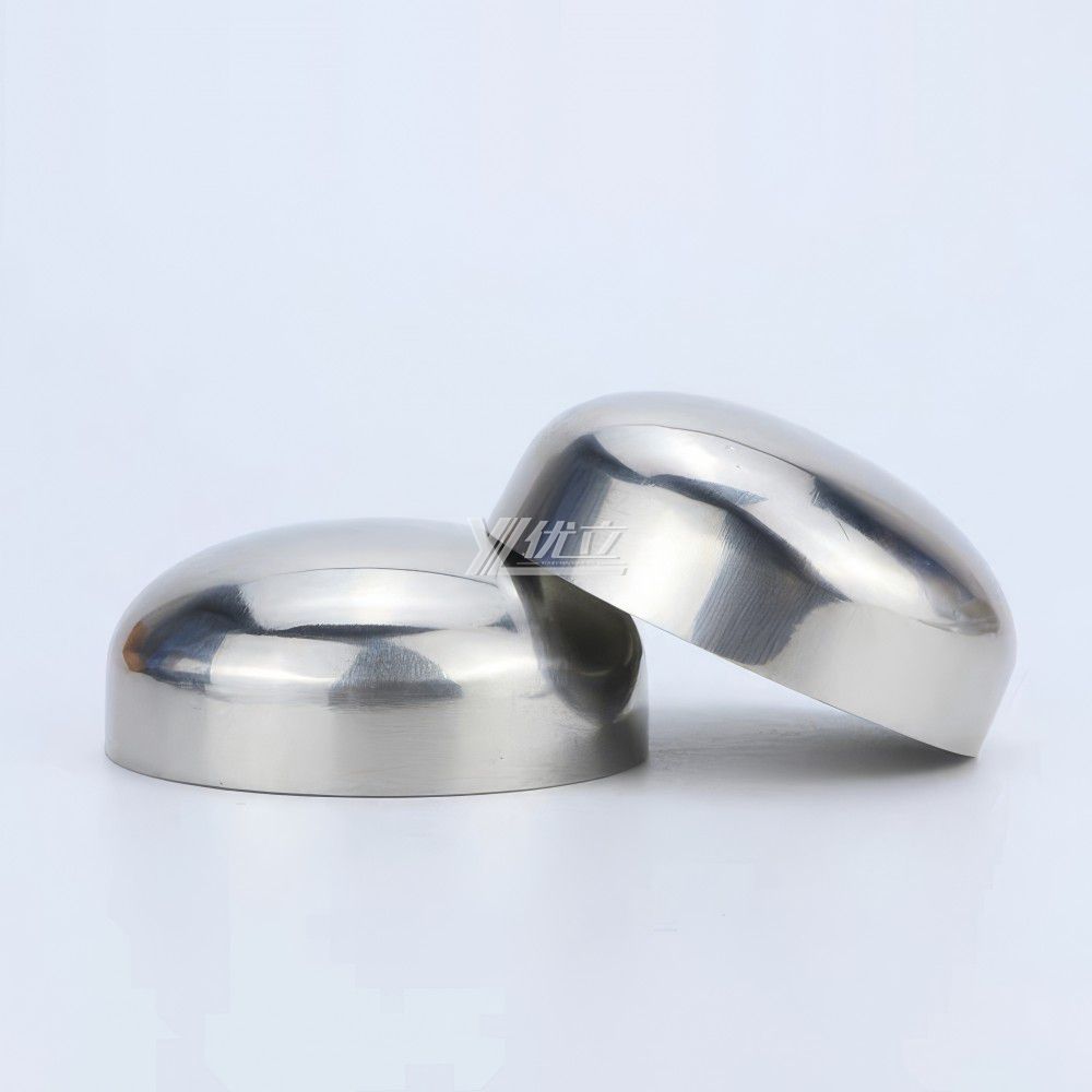 YOULI Hygienic Food Grade Sanitary Stainless Steel 304 SS316L 3A SMS DIN ISO Pipe Fitting Oval End Head