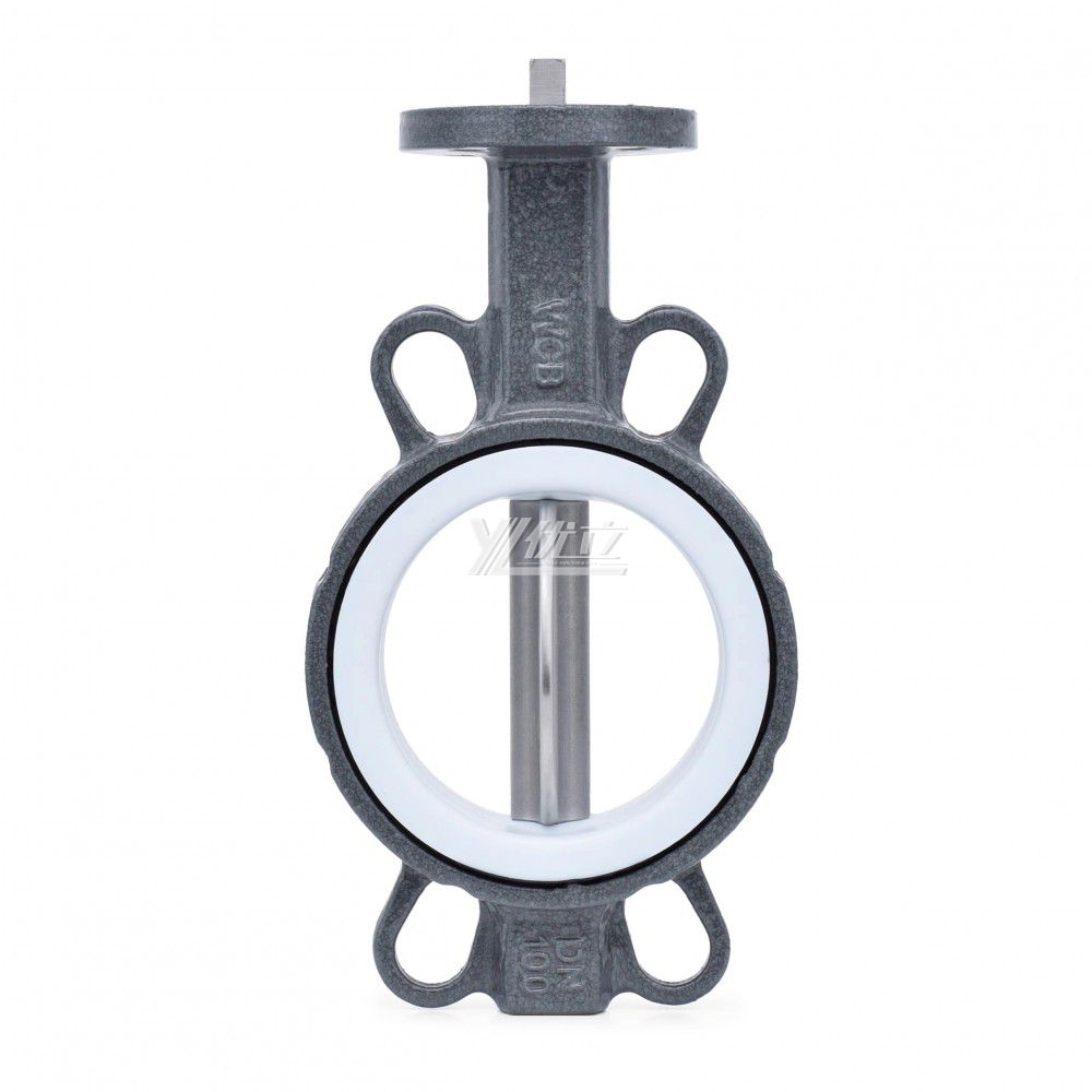YOULI ISO5211 Stainless Steel ANSI 150LB 304 316 JIS 10K Pn10-16 Cast Iron PTFE EPDM Soft Seal Center Wafer Butterfly Valve