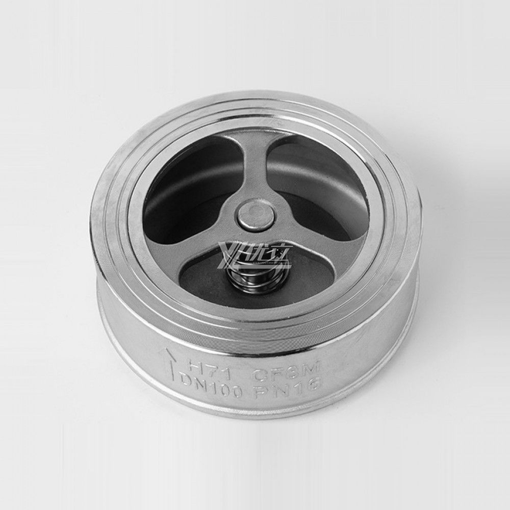 YOULI High Temperature Steam ANSI 150LB Stainless Steel 304 316 JIS 10K 1.6mpa NRV Non-return Wafer Type Check Valve