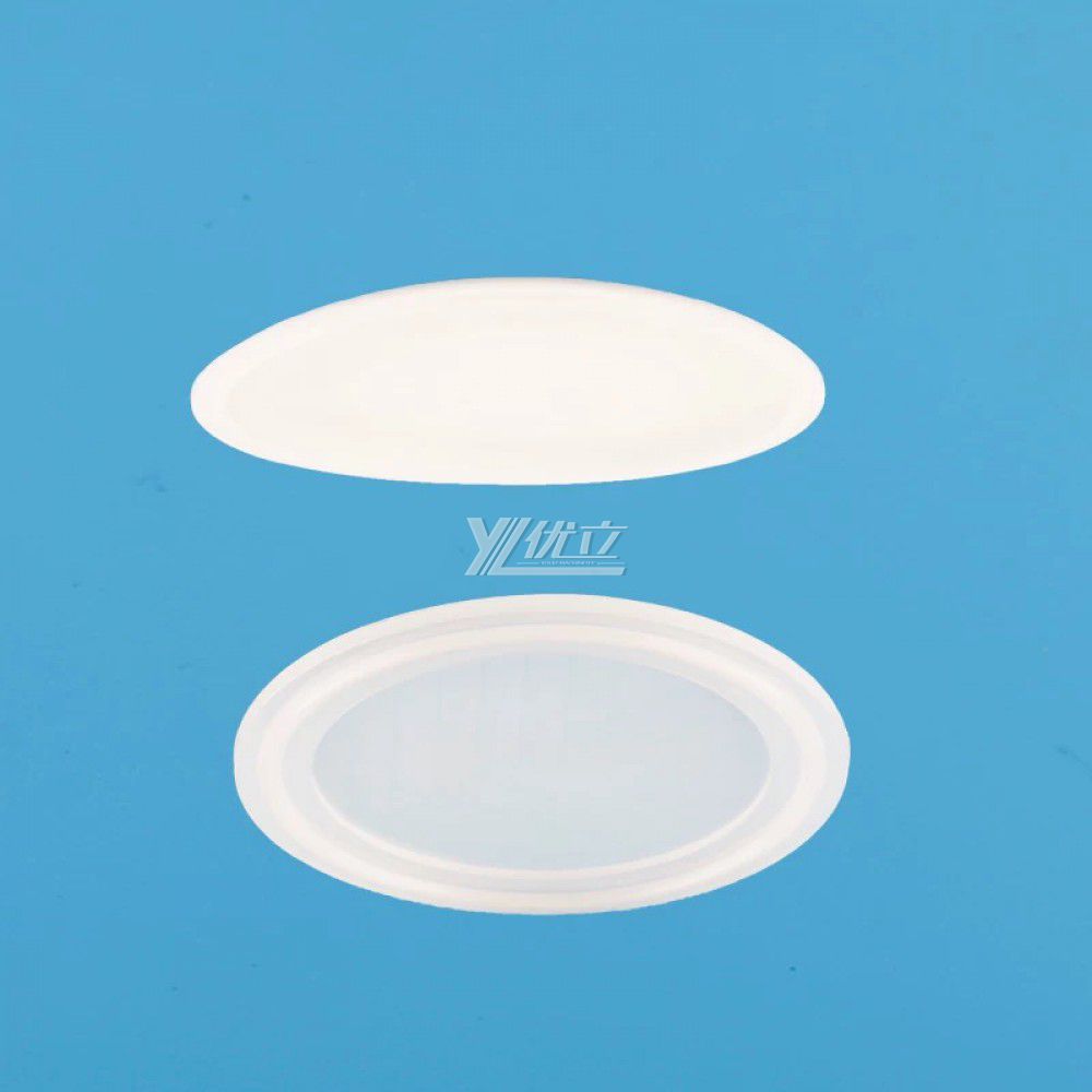 YOULI Hygienic Food Grade Customized White Pipe Sanitary Tri Clamp Blank PTFE Seal