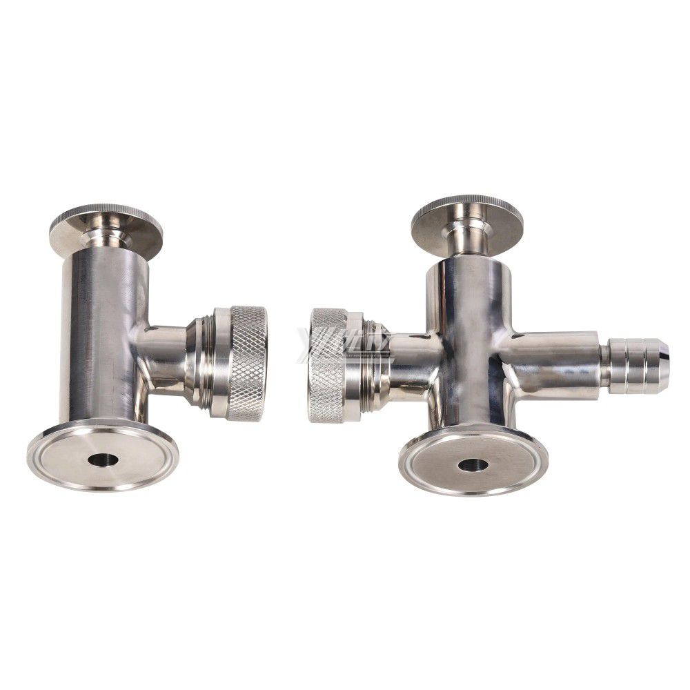 YOULI Hygienic Food Grade Sanitary Stainless Steel 304 316L Three Way Four Way Cork Valve Clamped Level Gauge