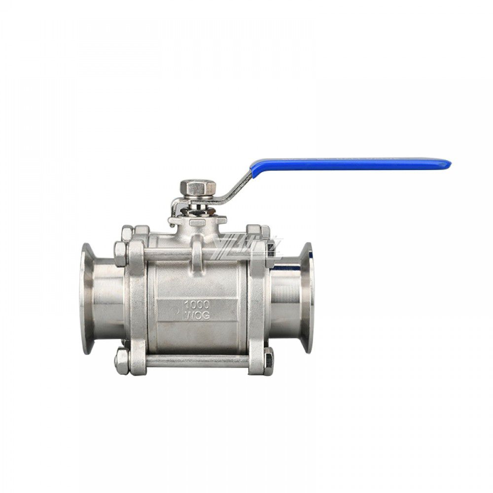 YOULI Hygienic Food Grade Sanitary Stainless Steel 304 316 Beverage Milk Drink Manual 3PC Tri Clamed Ball Valve