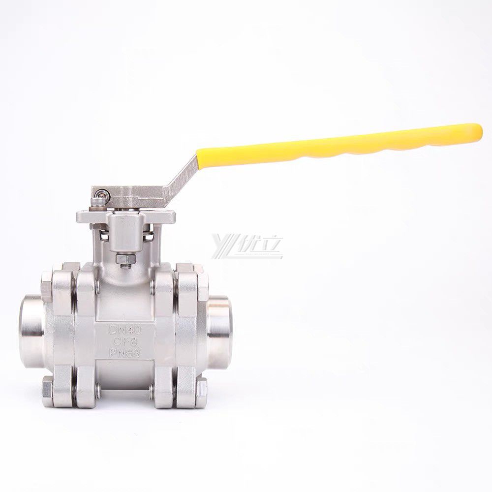 YOULI High Temperature  NPT BSP 2000wog PN63 Stainless Steel 304 316 Manual High Pressure 3PC Welded Ball Valve