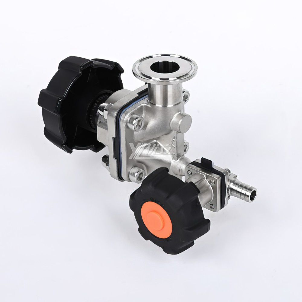 YOULI Hygienic Food Grade Sanitary Stainless Steel Pharmaceutical Biological Dairy Beverages 316L Diaphragm Sample Valve