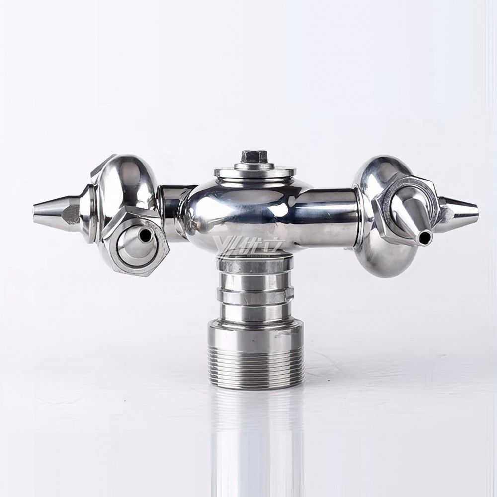 YOULI Food Grade Sanitary 360 Degree CIP Nozzle Tank Cleaning Stainless Steel 304 SS316L Male Threaded Rotary Cleaning Spray Ball