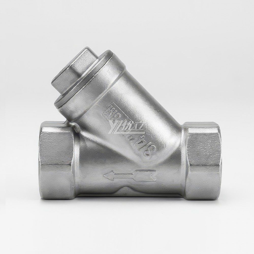 YOULI Industrial-Grad Stainless Steel Pipeline 300 Mesh 304 316 NPT BSP Custom Y Type  Female Threaded Strainer  Filter