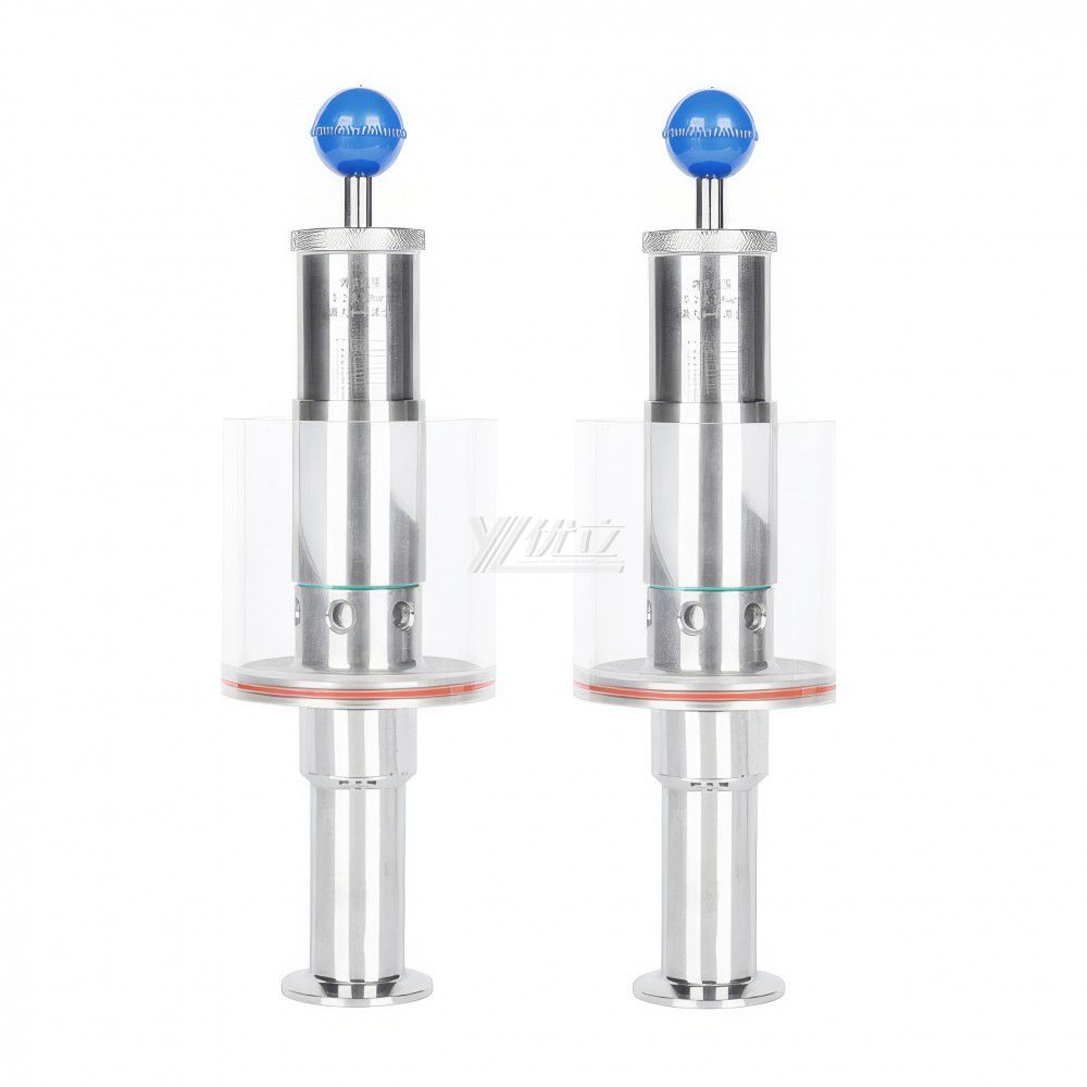 YOULI Hygienic Food Grade Sanitary Stainless Steel 304 316L Tri Clamped Vertical Water Seal Type Exhaust Valve Vent Valve