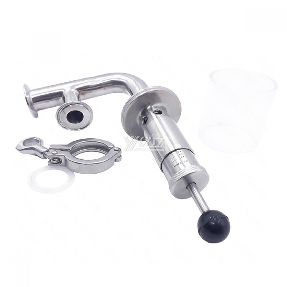 Hygienic Sanitary Stainsteel Steel Tri Clamp Air Exhaust Valve Release Valve with Pressure Gauge