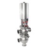 YOULI Hygienic Food Grade Sanitary Stainless Steel 304 316L Stop Pneumatic TL Type Tri Clamped  Reversing Divert Valve