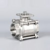 YOULI ISO 5211 Mounting Pad High Temperature NPT BSP 1.6mpa Stainless Steel 304 316 Manual Three-piece Threaded Ball Valve