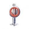 YOULI Hygienic Food Grade Stainless Steel 304 316 Silicon ISO 5211 High Platform Sanitary Manual Wafer Butterfly Valve