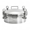YOULI Hygienic Food Grade SS 304 316L Stainless Steel 0-6bar Cover Pressure Tanks Sanitary Round Outward Manhole Manway
