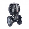 YOULI EG6B41F46 ANSI 150LB Stainless Steel 304 316 1.6mpa WCB Fluorine Lined F4 F46 PFA Pneumatic Flange Diaphragm Valve