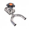 YOULI Hygienic Food Grade Sanitary Stainless Steel 316L Pharmaceutical Biological U Type Butt Welded Tri Clamped Diaphragm Valve