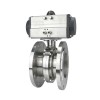YOULI Hygienic Food Grade Sanitary Stainless Steel 3A/SMS/DIN 304 316L Silicon Pneumatic Actuator Flnaged  Butterfly Valve