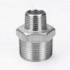 YOULI Stainless Steel 304 SS316L BSP NPT Pipe Fitting Reducing Hexagonal Double Male Threaded Ferrule