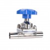 YOULI Hygienic Food Grade Sanitary Stainless Steel 316L Silicone Membrane Manual Straight Butt Welded Diaphragm Valve