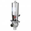 YOULI Hygienic Food Grade Sanitary Stainless Steel 304 316L Feedback signal Pneumatic L Type Butt Welded Cut-off Stop Valve