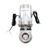 YOULI Hygienic Food Grade Stainless Steel 304 316L KF Sanitary Pneumatic Actuator Tri-Clamped Vacuum Butterfly Valve