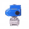YOULI High Temperature NPT BSP 1.6mpa Stainless Steel 304 316 Motorized AC220V Electric Actuator 3 Piece Thread Ball Valve