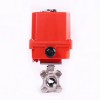 YOULI Customized NPT BSP 1.6mpa 304 316 AC220V  Ball V Type Motorized Electric Actuator 3-piece Thread Ball Valve