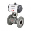 YOULI 300 Degrees Celsius Steam PN16 ANSI150LB Stainless Steel 304 316  WCB High Temperature Integrated Pneumatic Ball Valve