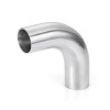 YOULI Hygienic Food Grade Sanitary Stainless Steel 304 SS316L 3A SMS ISO DIN Pipe Fitting Longer 90 Degrees Welded Elbow