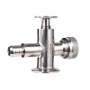 YOULI Hygienic Food Grade Sanitary Stainless Steel 304 316L Three Way Four Way Cork Valve Clamped Level Gauge