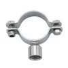 YOULI Sanitary Pipe Fittings Ube Hex Pipe Holder Stainless Steel 304 With Short Handle Bar H2M M10 Female Thread Round Pipe Holder