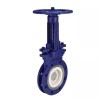YOULI High Temperature ANSI 150LB Stainless Steel 304 316 JIS 10K 1.6mpa WCB Manual Ceramic Flanged Knife Gate Valve