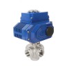 YOULI NPT BSP PN16 Stainless Steel 304 316 On-off Motorized DC24V AC220V 4-20ma Electric 5 Way Thread Ball Valve