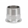 YOULI Stainless Steel 304 SS316L BSP NPT Pipe Fitting Hexagonal Male Thread Clamp Ferrule