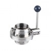 YOULI Hygienic Food Grade Stainless Steel 3A/SMS/DIN 304 316 Silicon Sanitary Manual Female Threaded Butterfly Valve