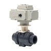 YOULI Zero Leakage DN15 to DN100 PVC UPVC CPVC Plastic 2 Way Motorized Electric Actuator Double Union Socket Weld Ball Valve